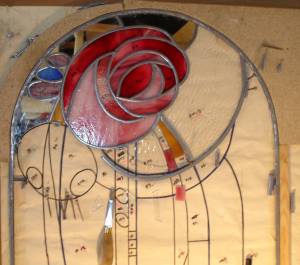 Starting to lead up Rennie Mackintosh Mirror