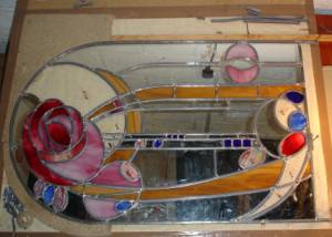 Leaded up the Rennie Mackintosh Mirror